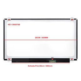 Display LCD HP PAVILION 15-P390NR 15,6 LED HD 1366X768 40 PIN