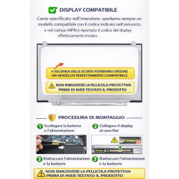 Display schermo HP 14-BA X360 SERIES lcd led Slim 30 pin wxga hd (1366x768)
