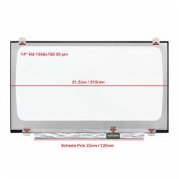 Display lcd  schermo ASUS R420SA-BV SERIES led Slim 30 pin wxga hd (1366x768)