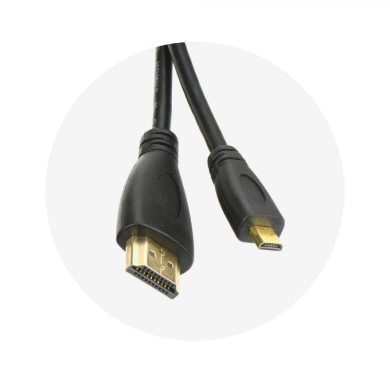 Cavo HDMI A/MICRO HDMI (tipo D) lungo 1.8 m with eternet AL-OEM-38