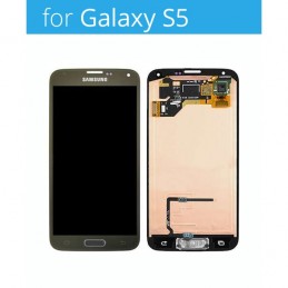 Display + touchscreen per Samsung Galaxy s5 i9600 SM-G900F gold ORIGINALE