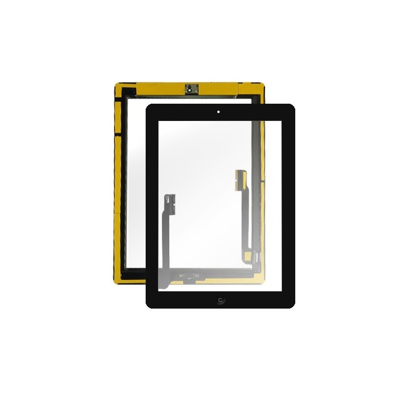 Touch Screen  Ipad 4 Nero  completi di tasto home e adesivi A1458 altissima qualità