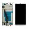 TOUCH SCREEN VETRO + LCD DISPLAY CON FRAME Huawei Y6 2018 ATU-L21 BIANCO