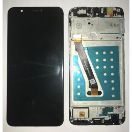 TOUCH SCREEN VETRO + LCD DISPLAY CON FRAME Per Huawei P Smart Nero Fig-lx1 GLS