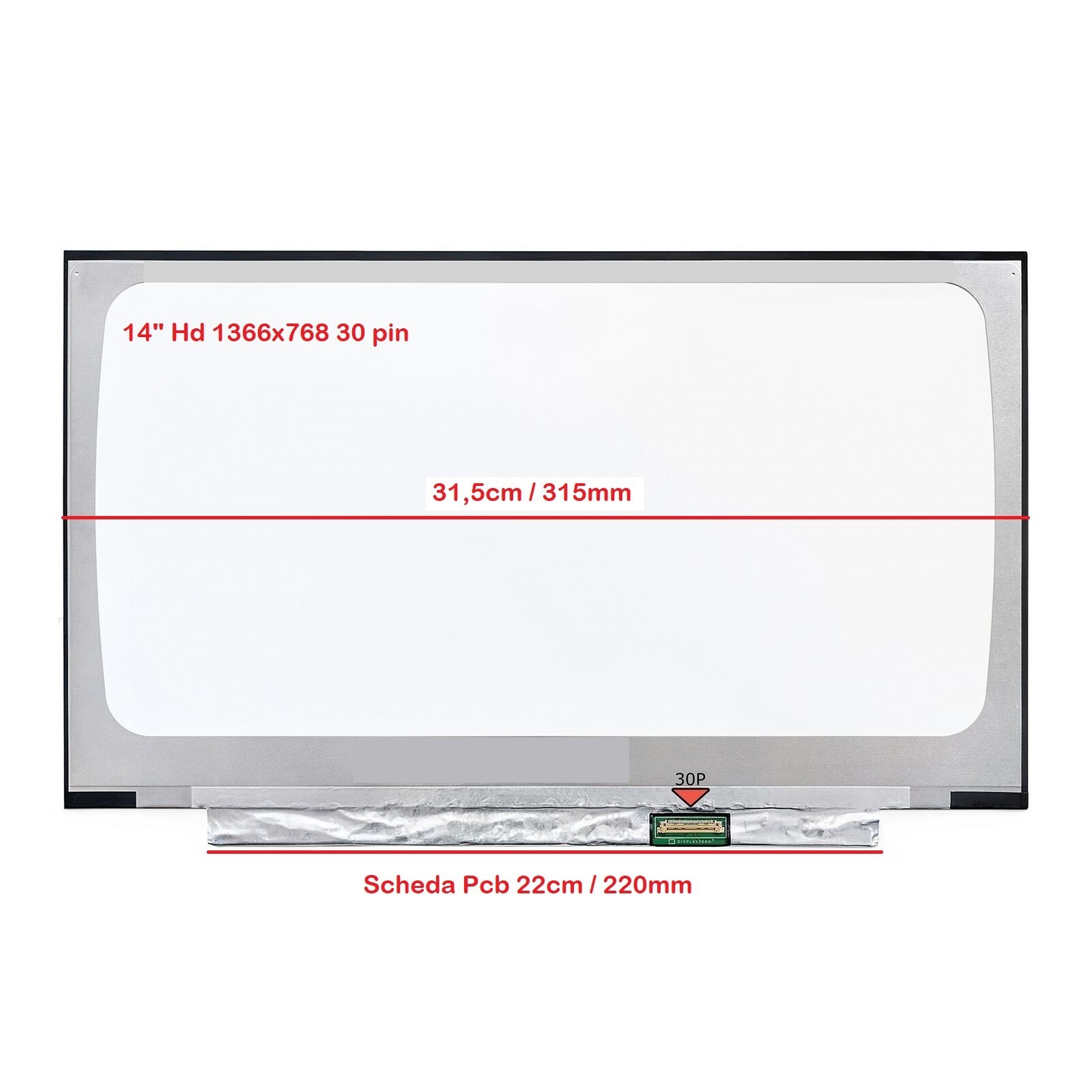 Display lcd schermo Samsung GALAXY CHROMEBOOK GO XE340XDA-KA1IT LED Slim 30 p - Afbeelding 2 van 4