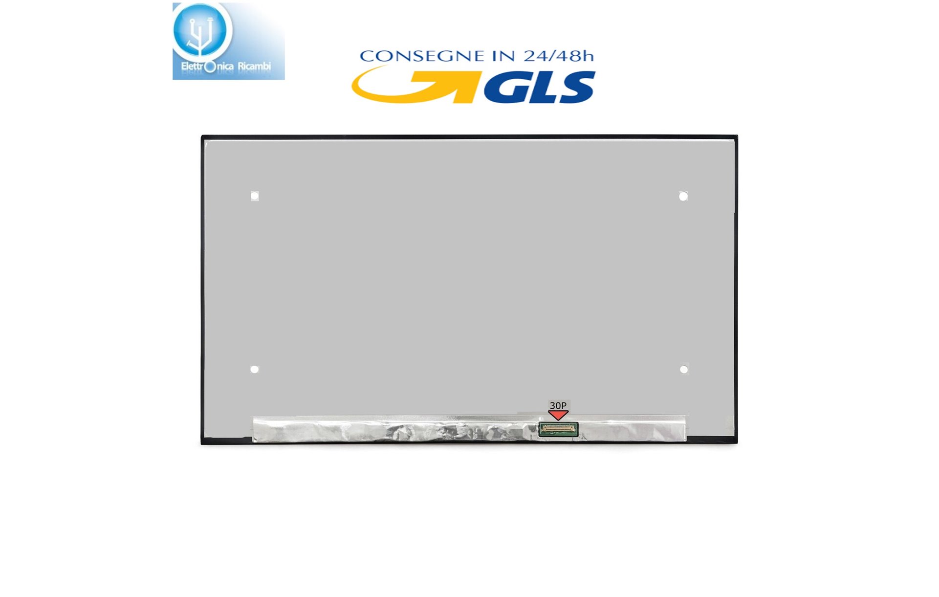 Display LCD Schermo Dell LATITUDE P104F001 15,6" LED Slim 1366x768 30 - pin