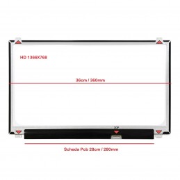 DISPLAY LCD HP-COMPAQ HP 15-AY118TX 15.6 1366x768 LED 30 pin