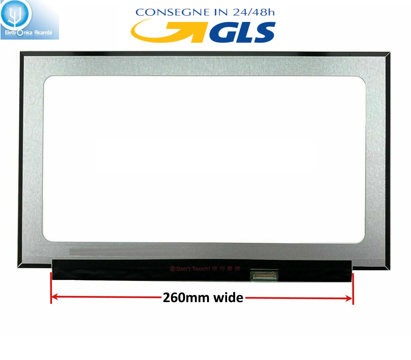 NT156FHM-N43 v8.0 DISPLAY LCD 15,6" 1920x1080 LED 30 pin IPS - Afbeelding 1 van 4